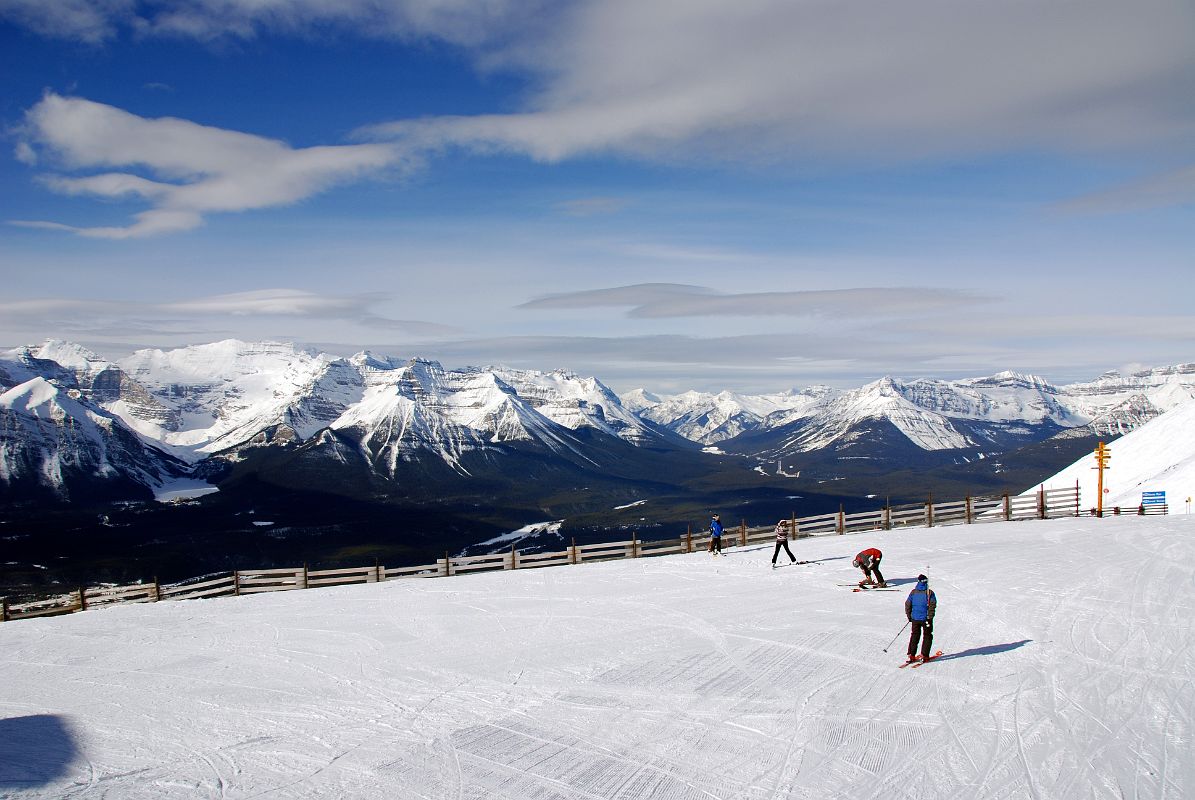 25 Skiing Lake Louise From Top Of The World Chairlift With Mount Victoria, Lake Louise, Mount Whyte and Niblock, Mount Deville, Burgess, and Field, Wapta Mountain, Mount Bosworth and Daly